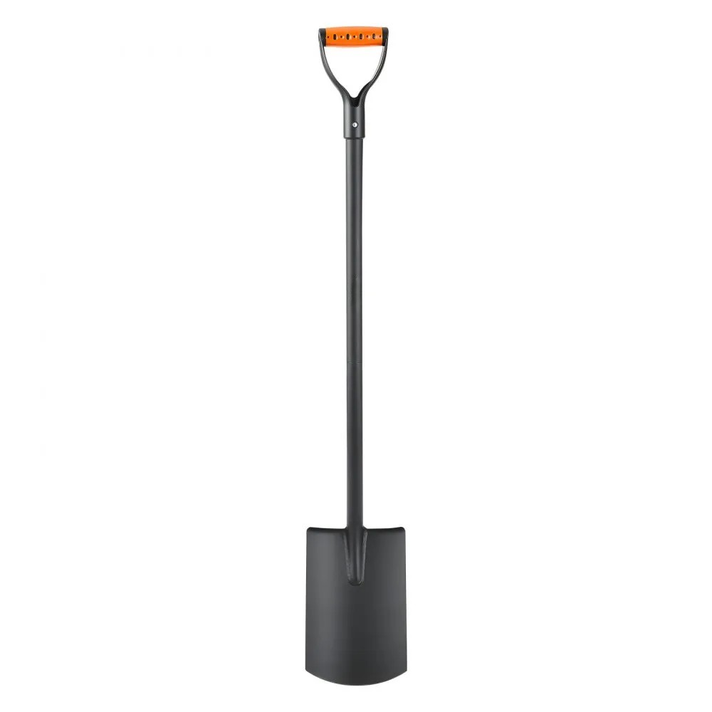 48-Inch Heavy-Duty Square Shovel with Alloy Steel Blade and D-Handle