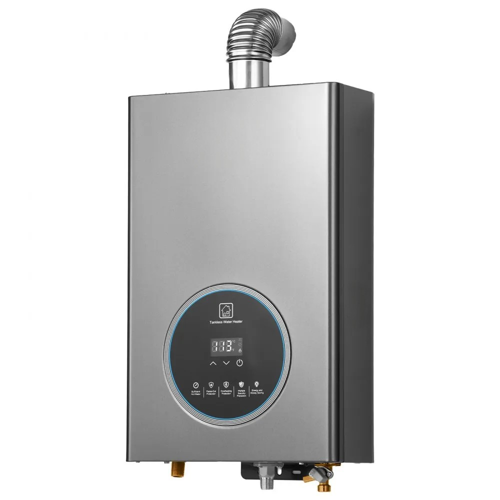 Gas Tankless Water Heater 4.3Gal 100000 BTU Smart Temp Control LED