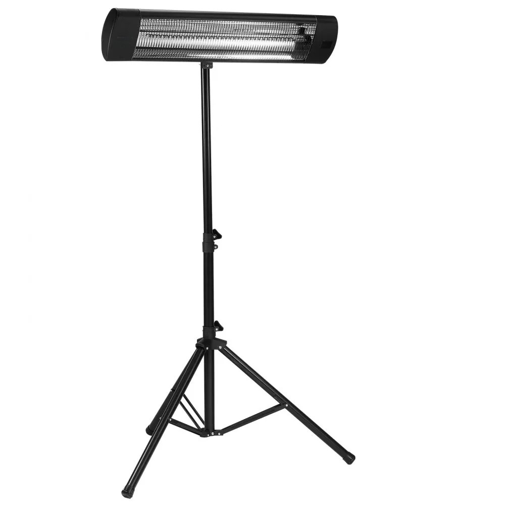 1500W Infrared Space Heater, 24-Inch Electric Heater with Remote Control