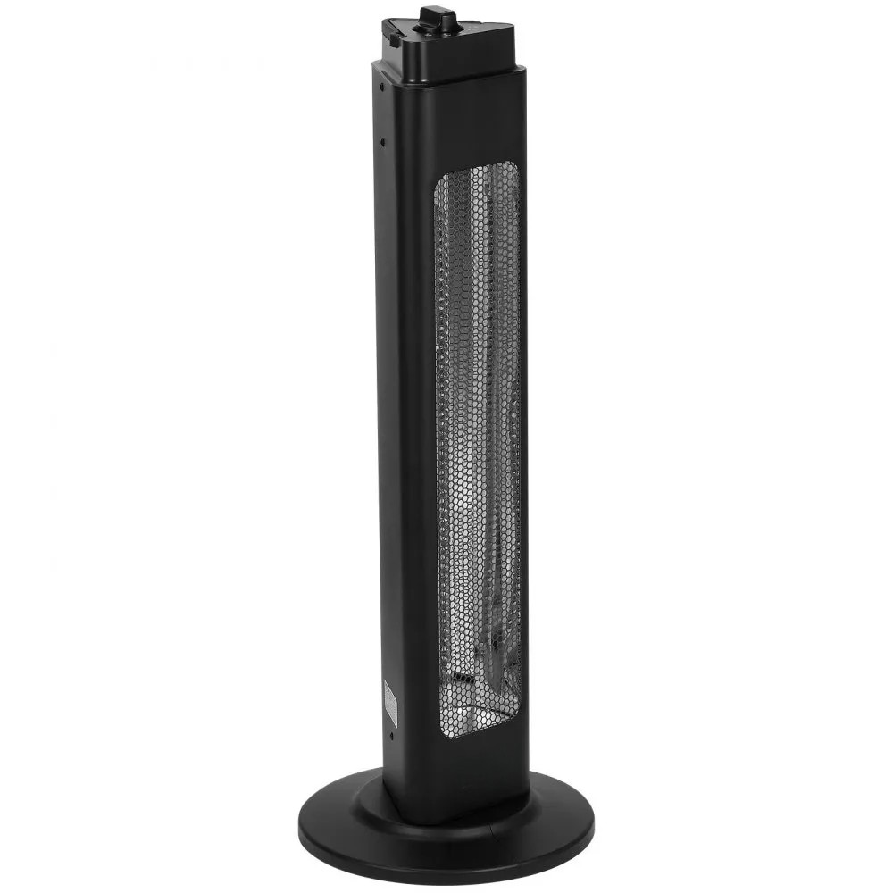 1500W Infrared Space Heater with Remote Control, 3 Speeds and 24H Timer