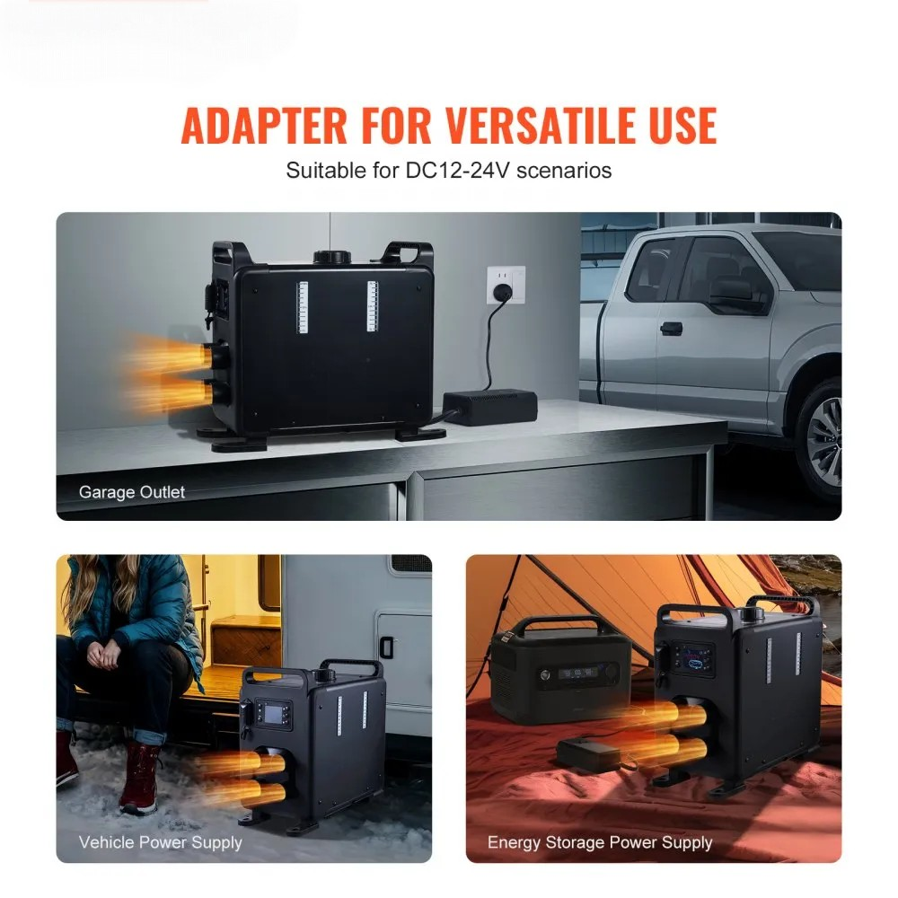 8KW Diesel Air Heater, 12V/24V All-in-One Heater with Bluetooth App and Remote