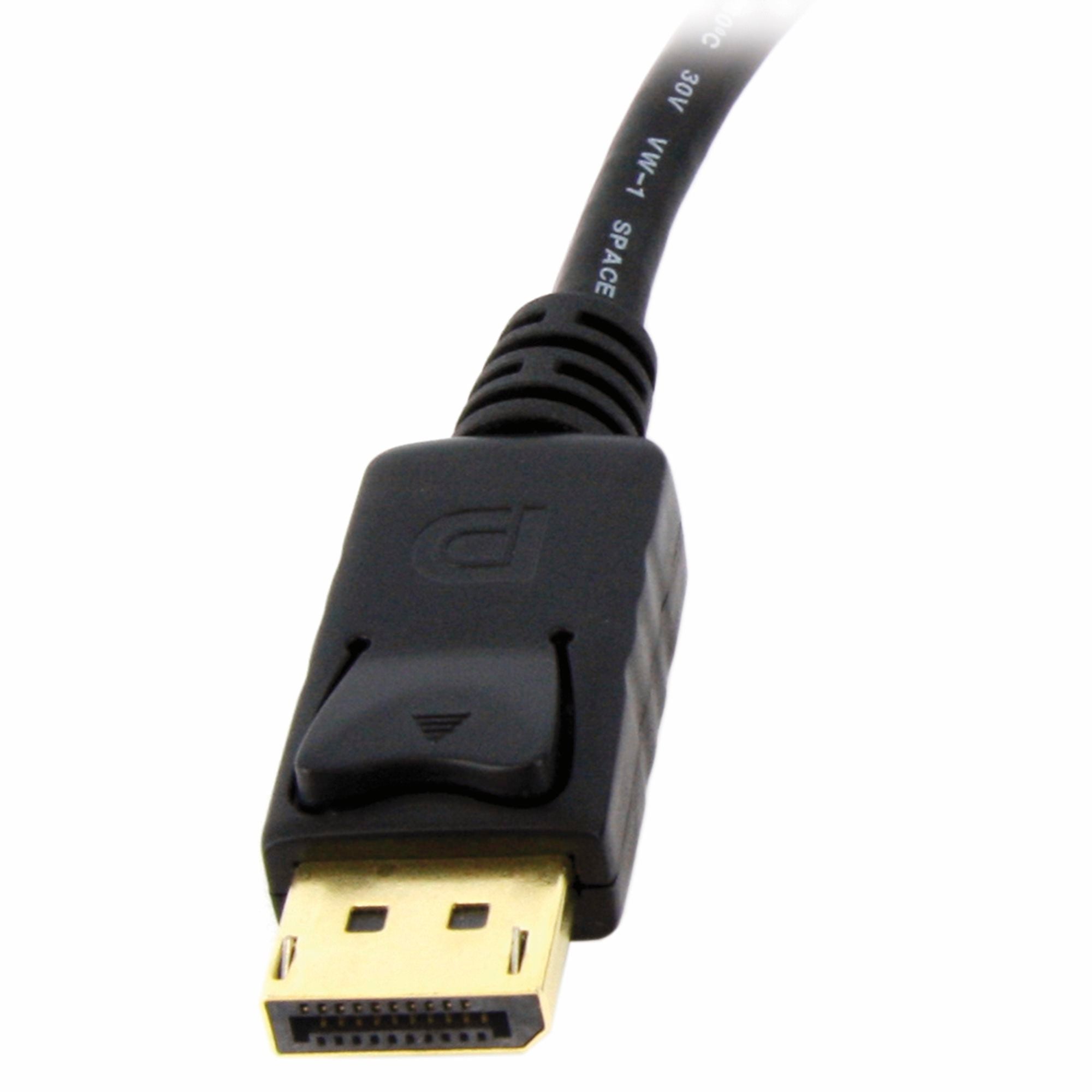 DisplayPort to DVI Adapter - DisplayPort to DVI-D Adapter Video Converter 1080p - DP 1.2 to DVI Monitor/Display Cable Adapter Dongle - DP to DVI Adapter - Latching DP Connector 
