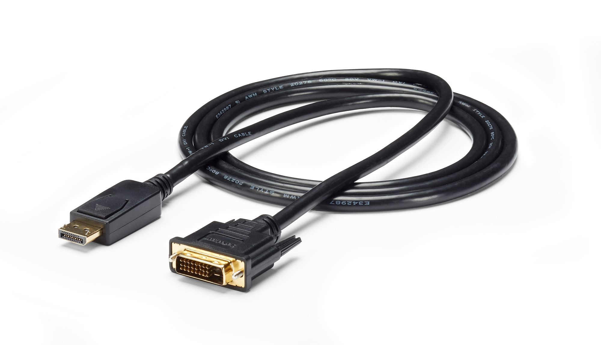 6ft (1.8m) DisplayPort to DVI Cable, DisplayPort to DVI Adapter Cable, Passive DP to DVI-D Video Converter, 1080p - Replacement for DP2DVIMM6 