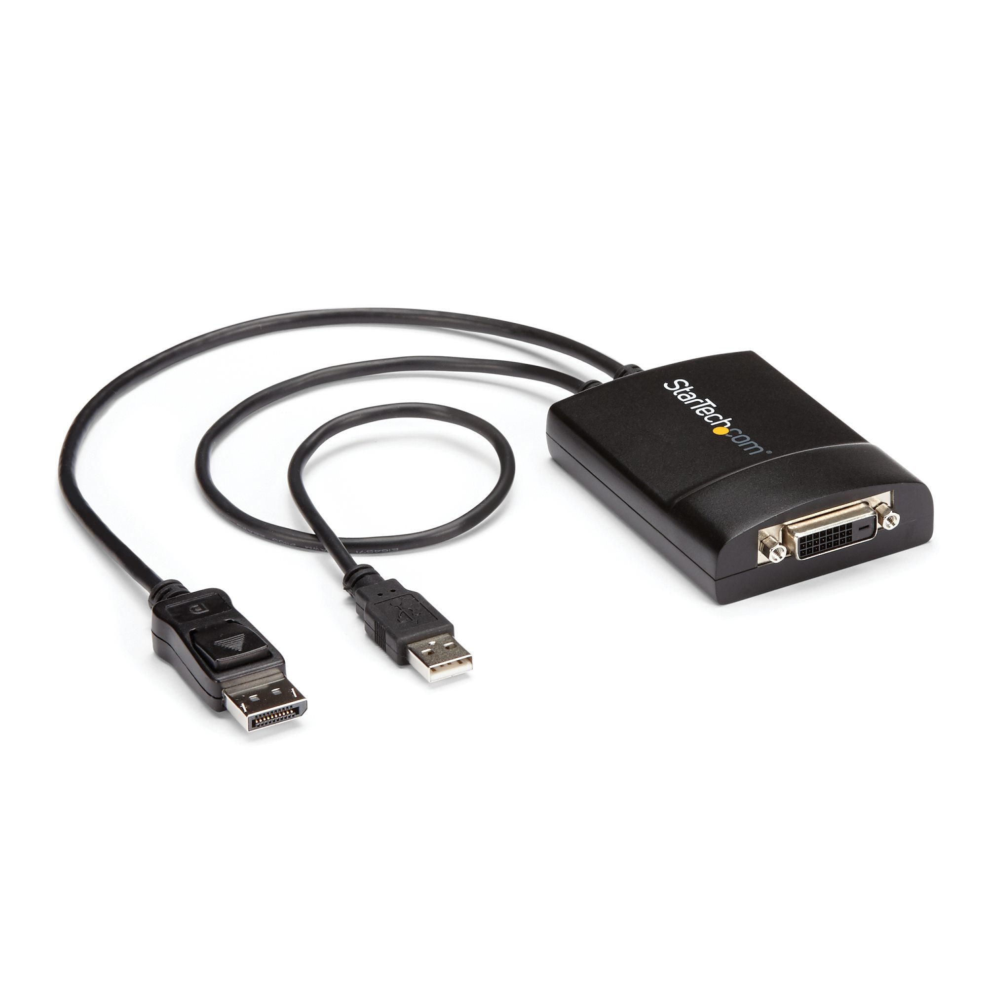 DisplayPort to DVI Dual Link Active Adapter - DisplayPort to DVI-D Adapter Video Converter 2560x1600 60Hz - DP 1.2 to DVI Monitor - USB Powered - Latching DP Connector 