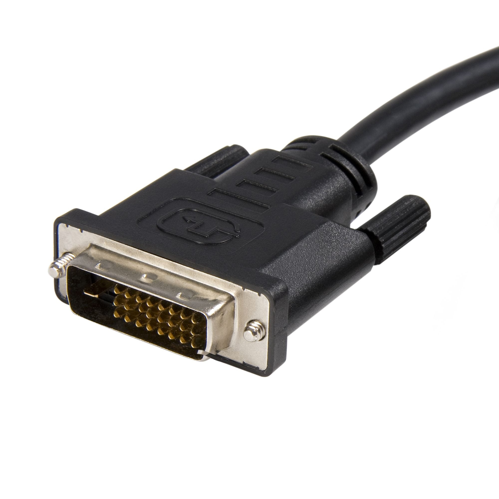 10ft (3m) DisplayPort to DVI Cable - DisplayPort to DVI Adapter Cable 1080p Video - DisplayPort to DVI-D Cable Single Link - DP to DVI Monitor Cable - DP 1.2 to DVI Converter 