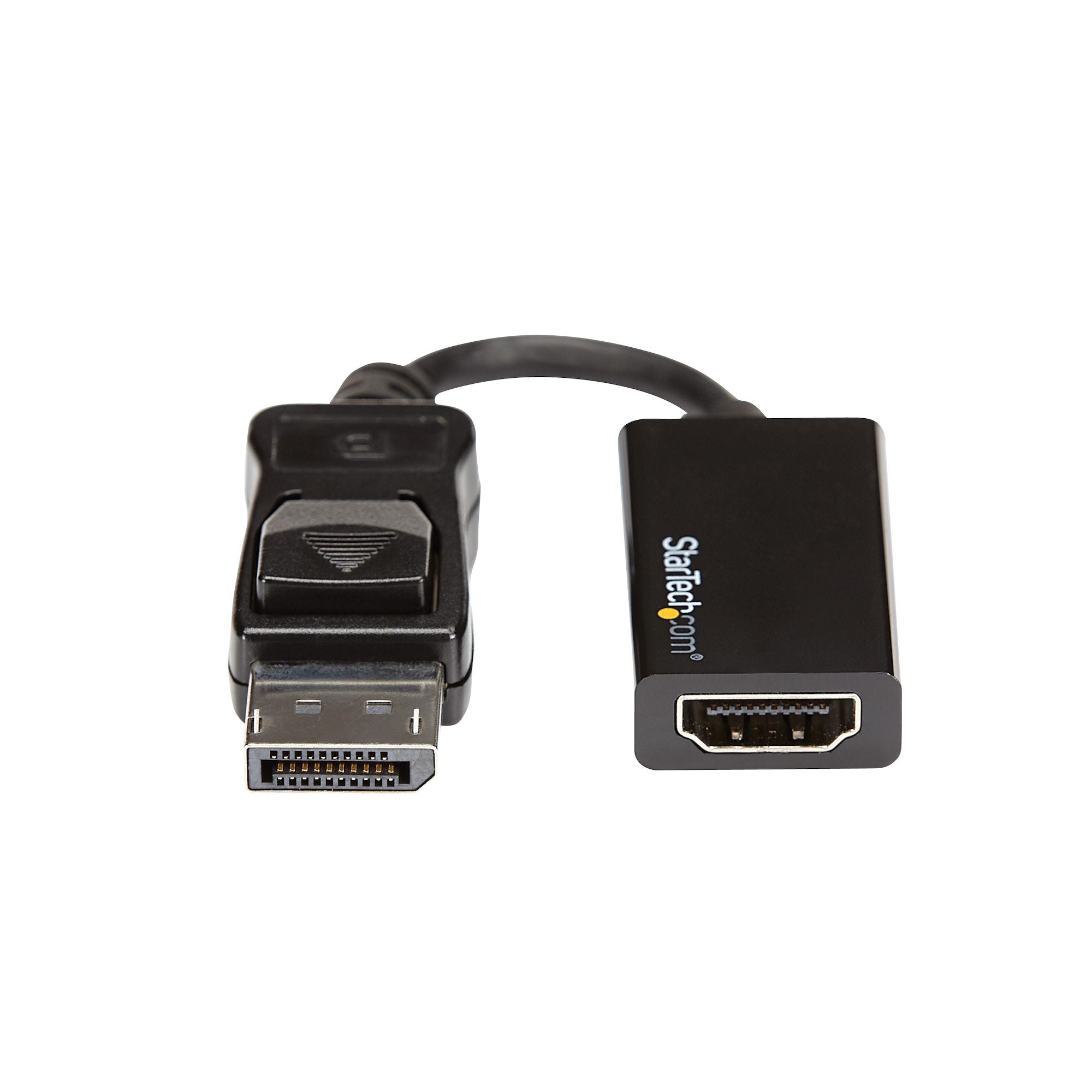 DisplayPort to HDMI Adapter - 4K 60Hz Active DP 1.4 to HDMI 2.0 Video Converter - DP to HDMI Monitor/TV/Display Cable Adapter Dongle - Latching DP Connector 