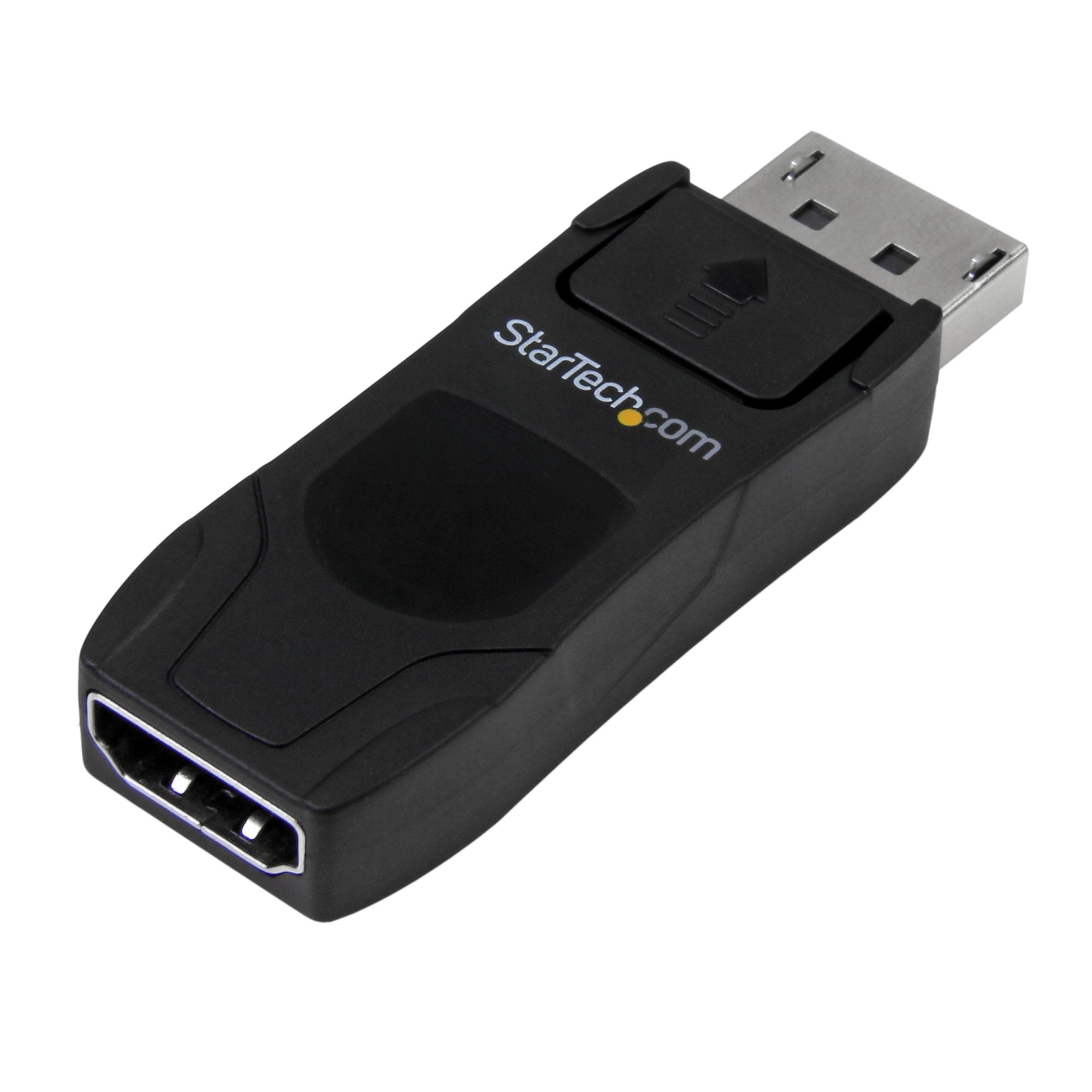 DisplayPort to HDMI Adapter - 4K 30Hz Compact DP 1.2 to HDMI 1.4 Video Converter - DP++ to HDMI Monitor/TV - Passive DP to HDMI Cable Adapter - Latching DP Connector 