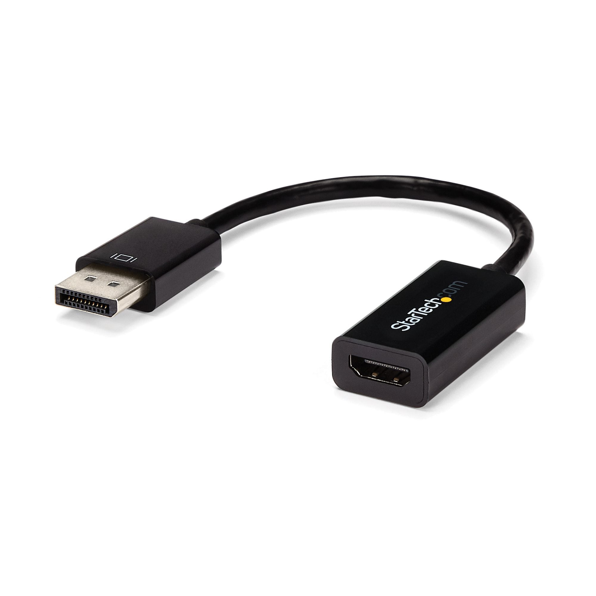 DisplayPort to HDMI Adapter - 4K 30Hz Active DisplayPort to HDMI Video Converter - DP to HDMI Monitor/TV/Display Cable Adapter Dongle - Ultra HD DP 1.2 to HDMI 1.4 Adapter 