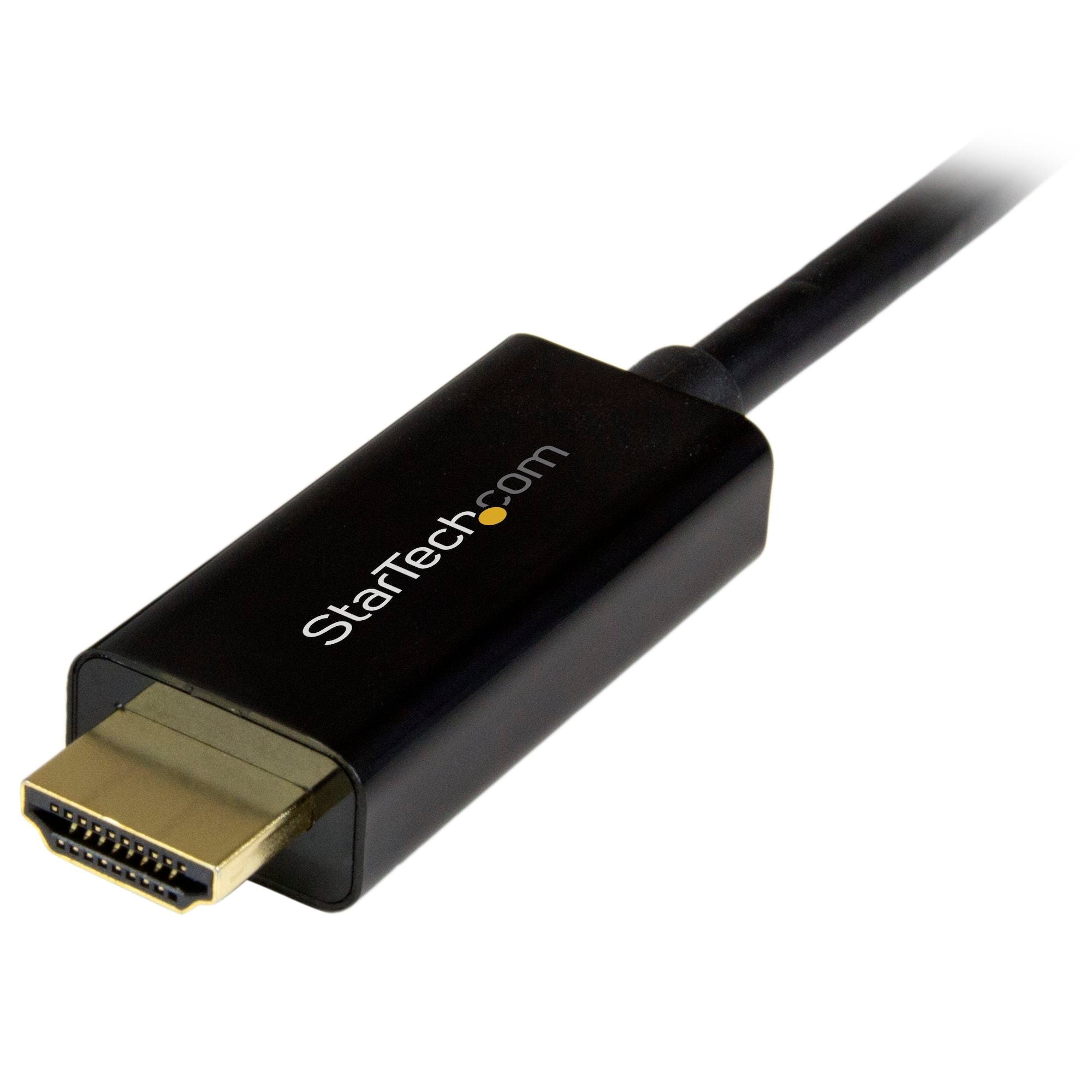 DisplayPort to HDMI Cable - 4K 30Hz - DisplayPort to HDMI Adapter Cable - DP 1.2 to HDMI Monitor Cable Converter - Latching DP Connector - Passive DP to HDMI Cord 