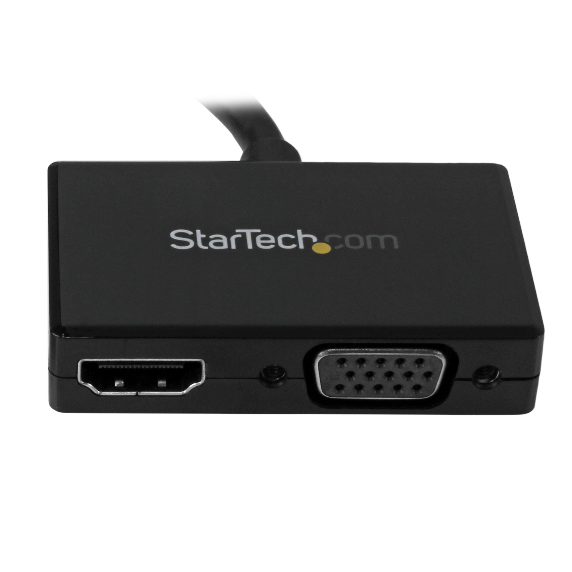 Travel A/V Adapter: 2-in-1 DisplayPort to HDMI or VGA 