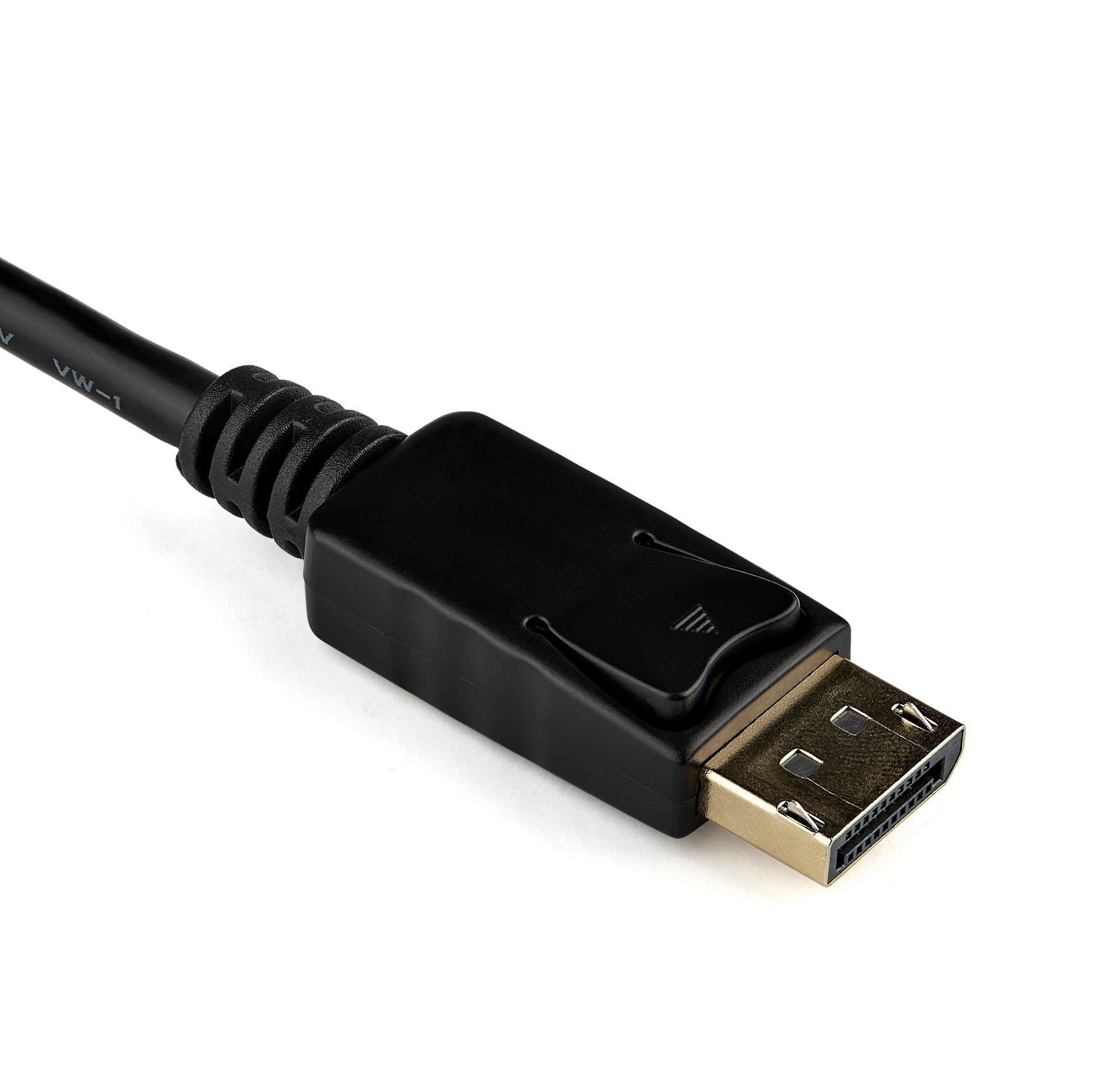 DisplayPort to VGA Adapter - Active DP to VGA Converter - 1080p Video - DisplayPort Certified - DP/DP++ Source to VGA Monitor Cable Adapter Dongle - Latching DP Connector 