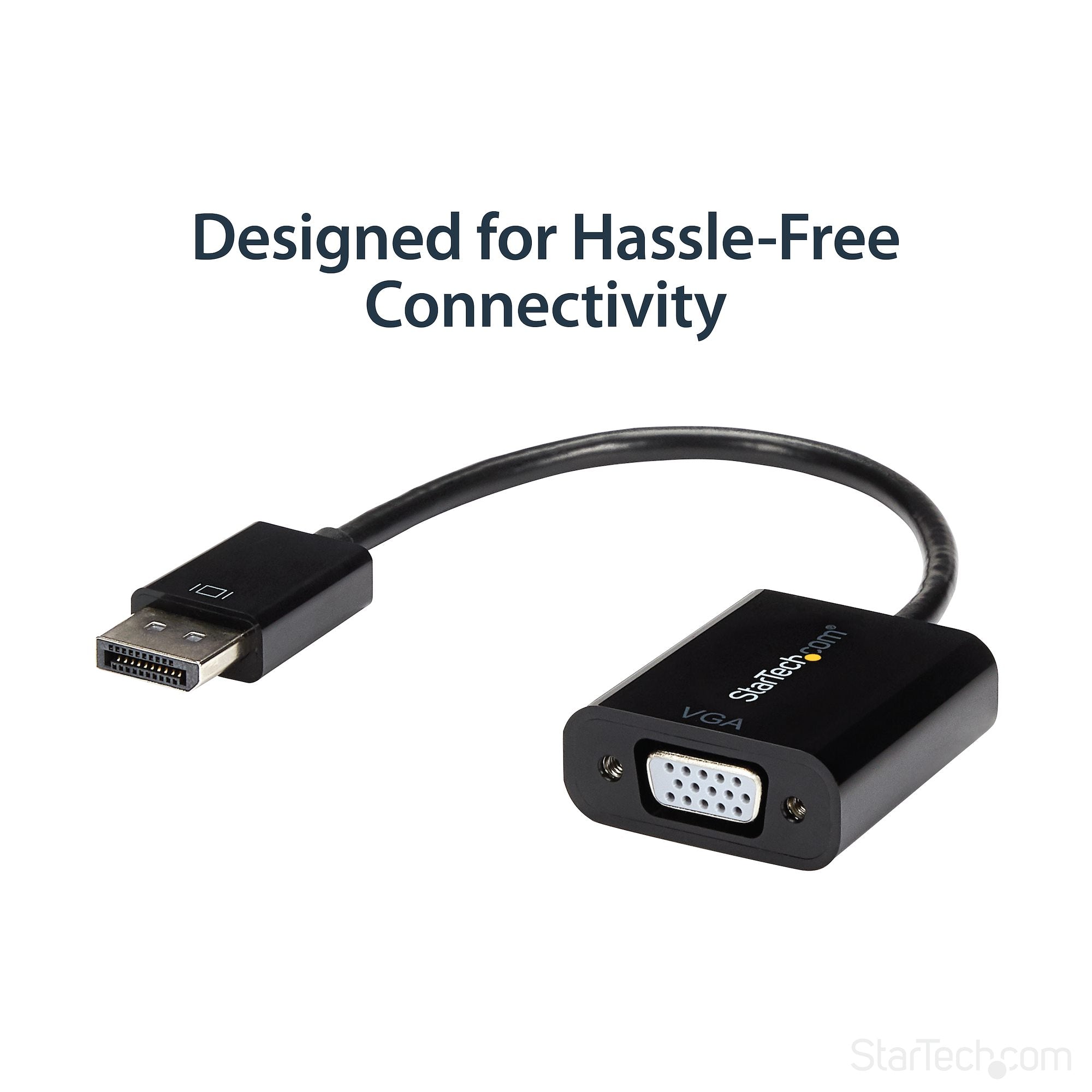 DisplayPort to VGA Adapter - Active DP to VGA Converter - 1080p Video - DP/DP++ Source to VGA Monitor Cable Adapter - DP to VGA Adapter Dongle Digital to Analog - DP 1.2 to VGA 