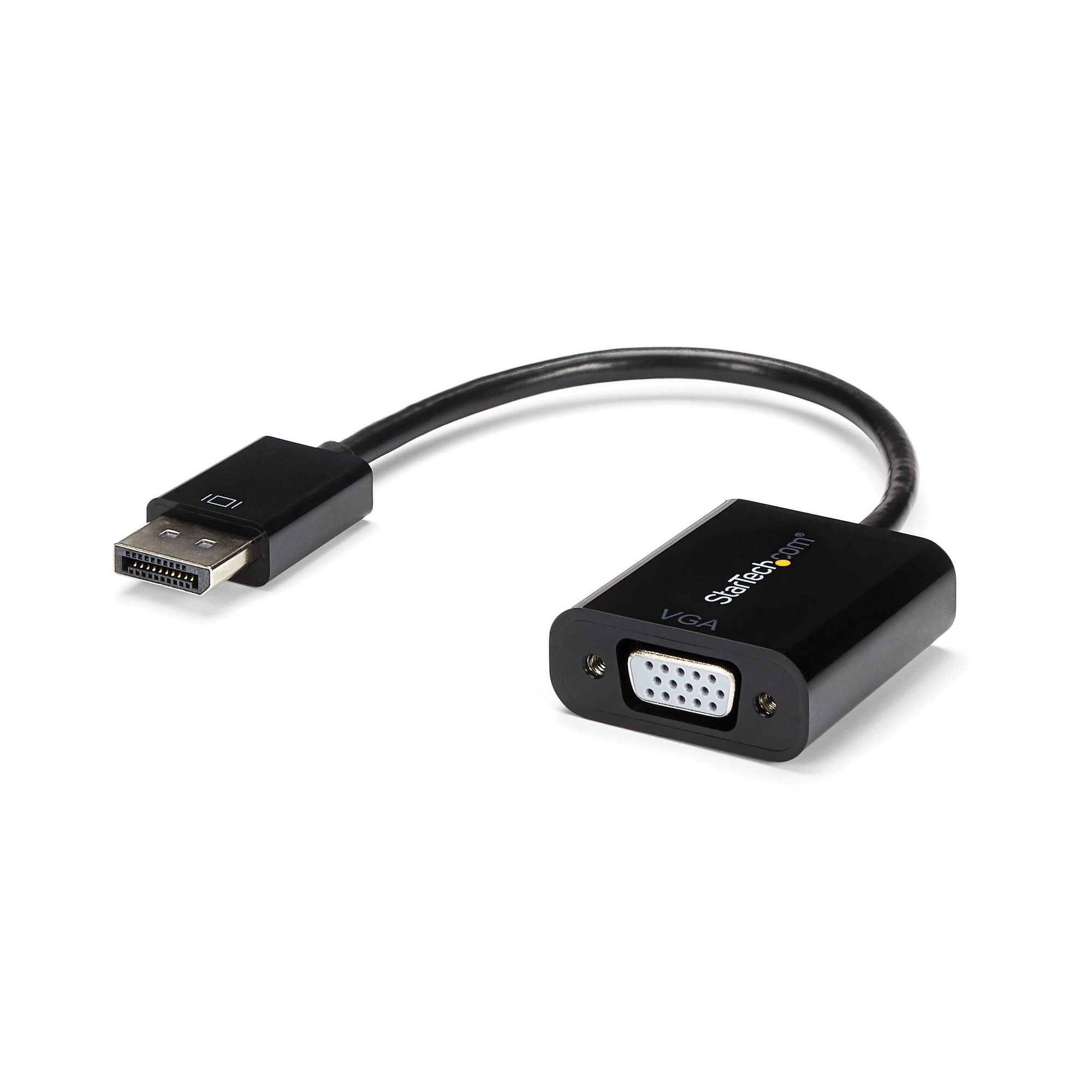 DisplayPort to VGA Adapter - Active DP to VGA Converter - 1080p Video - DP/DP++ Source to VGA Monitor Cable Adapter - DP to VGA Adapter Dongle Digital to Analog - DP 1.2 to VGA 