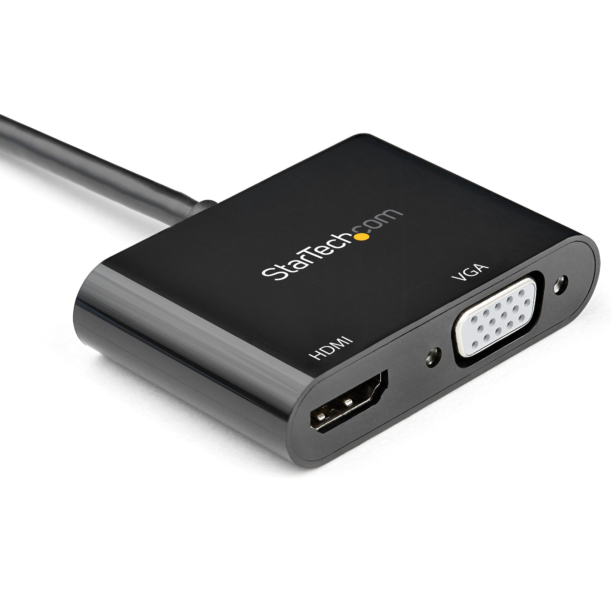 DisplayPort to HDMI VGA Adapter - DisplayPort 1.2 HBR2 to HDMI 2.0 (4K 60Hz) or VGA 1080p Converter Dongle - DP to HDMI or VGA Monitor Adapter - Digital Video Display Adapter 
