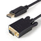 3ft (91cm) DisplayPort to VGA Cable - Active DisplayPort to VGA Adapter Cable - 1080p Video - DP to VGA Monitor Cable - DP 1.2 to VGA Converter - Latching DP Connector
