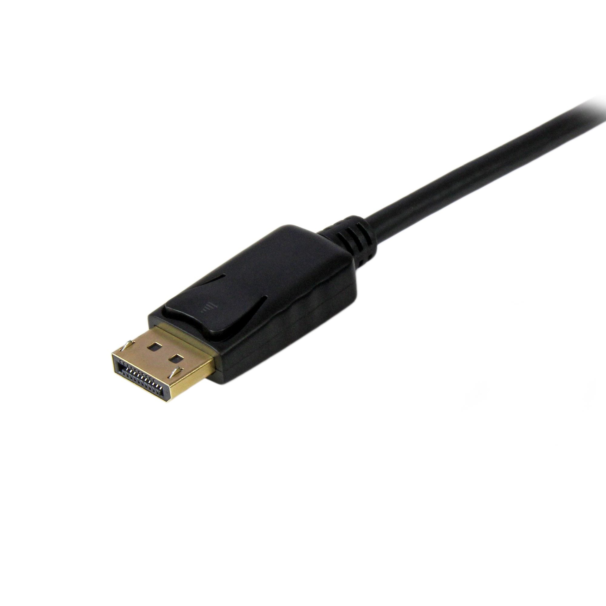 DisplayPort to VGA Cable - Active DisplayPort to VGA Adapter Cable - 1080p Video - DP to VGA Monitor Cable - DP 1.2 to VGA Converter - Latching DP Connector 