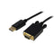 DisplayPort to VGA Cable - Active DisplayPort to VGA Adapter Cable - 1080p Video - DP to VGA Monitor Cable - DP 1.2 to VGA Converter - Latching DP Connector