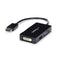 Travel A/V adapter: 3-in-1 DisplayPort to VGA DVI or HDMI converter
