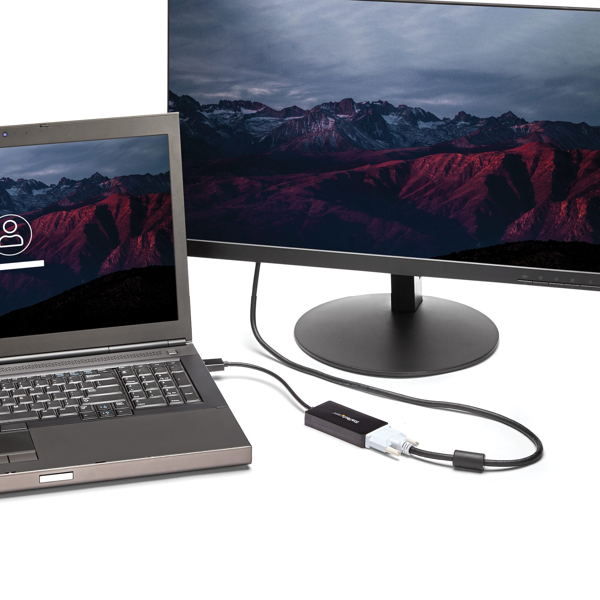 Travel A/V adapter: 3-in-1 DisplayPort to VGA DVI or HDMI converter 