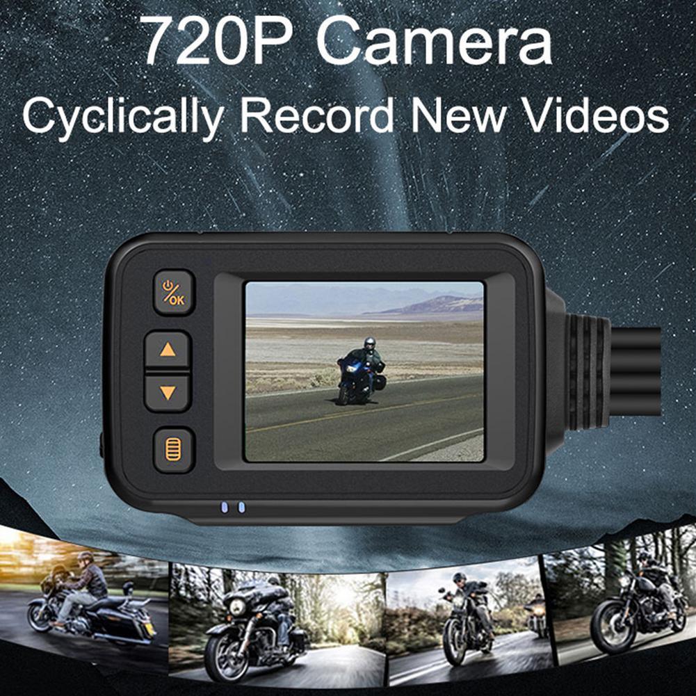 MT30 Motorcycle Dash Cam - 1080P Full HD Front & Rear View Camera, Waterproof Dual-Lens GPS Recorder with 32GB Built-In Storage