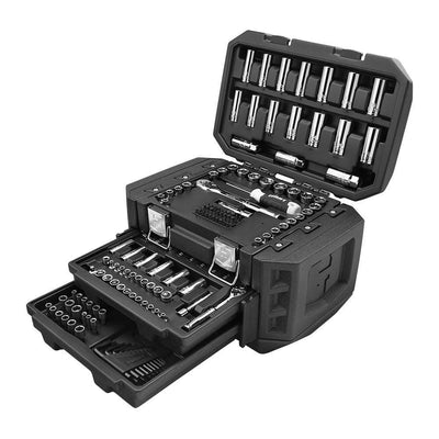 Multiple Drive 160-Piece Mechanics Tool Set - Chrome FinishÂ 