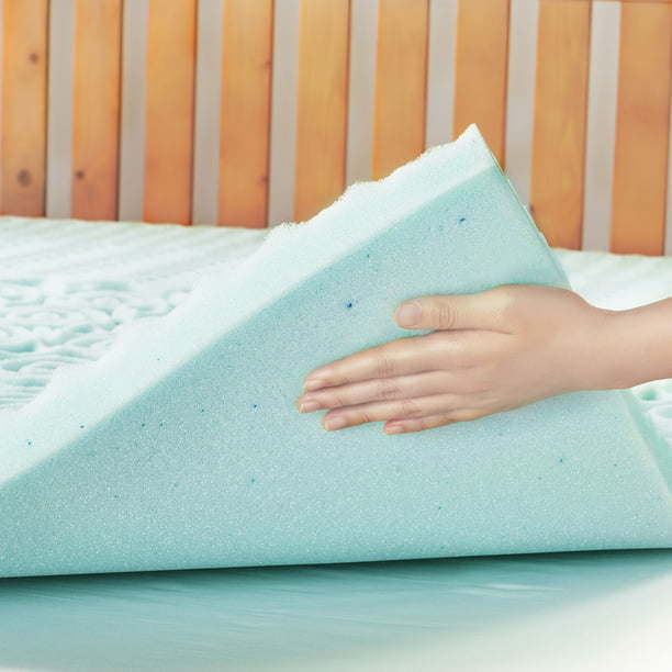 2" 5-Zone Cooling Gel Memory Foam Mattress Topper â€“ TwinÂ 