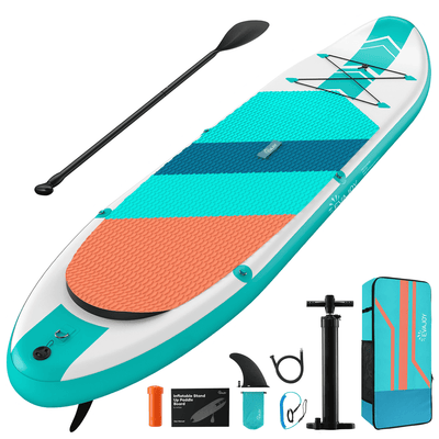 10.8 ft Inflatable Stand Up Paddle Board (iSUP) â€“ Complete Paddleboarding Kit with Pump & AccessoriesÂ 
