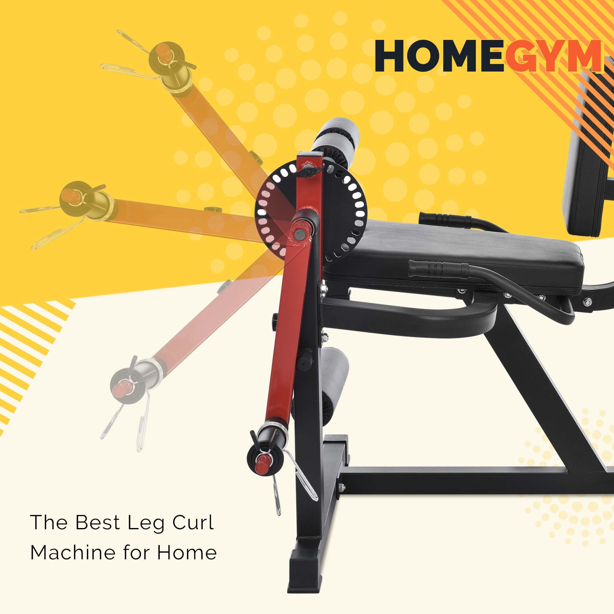 Leg Extension and Curl Machine - Adjustable Seat Backrest, Rotary Leg Extension, and Leg Curl for Home Gym, Hamstring & Quadriceps Workout