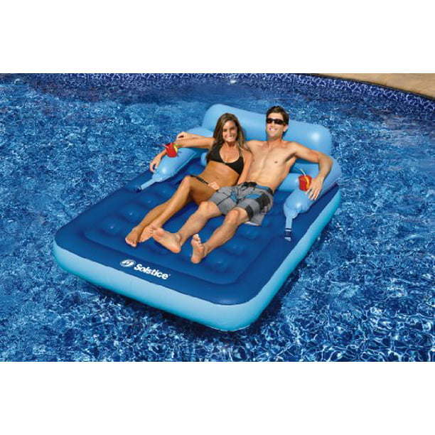 Mattress Pool Float - Inflatable Floating Mattress for Swimming Pool, Beach, and Lake Relaxation