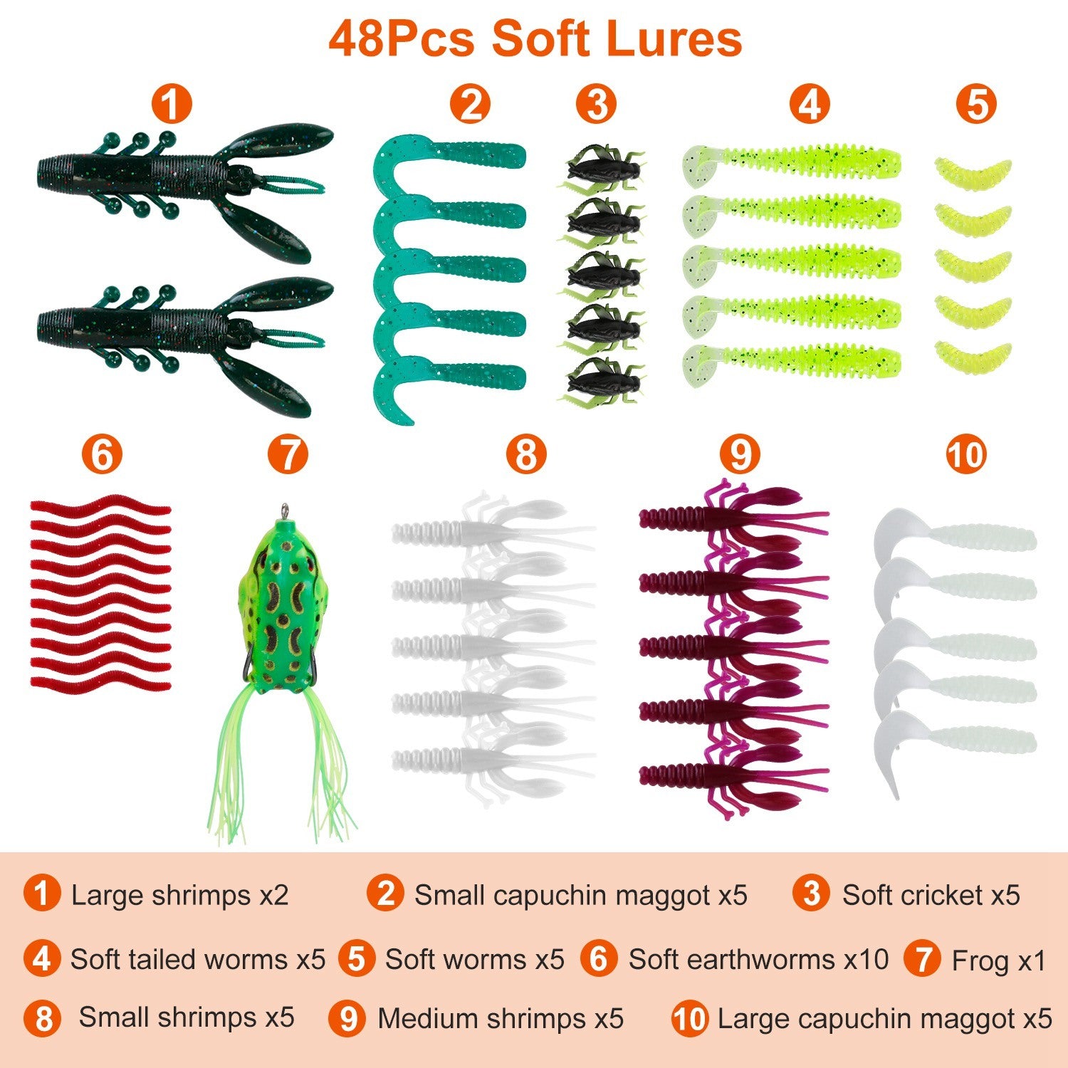 383Pcs Fishing Lures Tackle Box – Bass Fishing Animated Lure Crankbaits