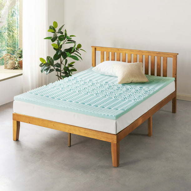 2" 5-Zone Cooling Gel Memory Foam Mattress Topper â€“ TwinÂ 