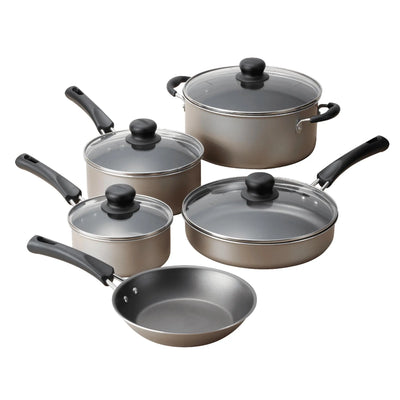 Tramontina 9-Piece Non-Stick Cookware Set â€“ Champagne FinishÂ 