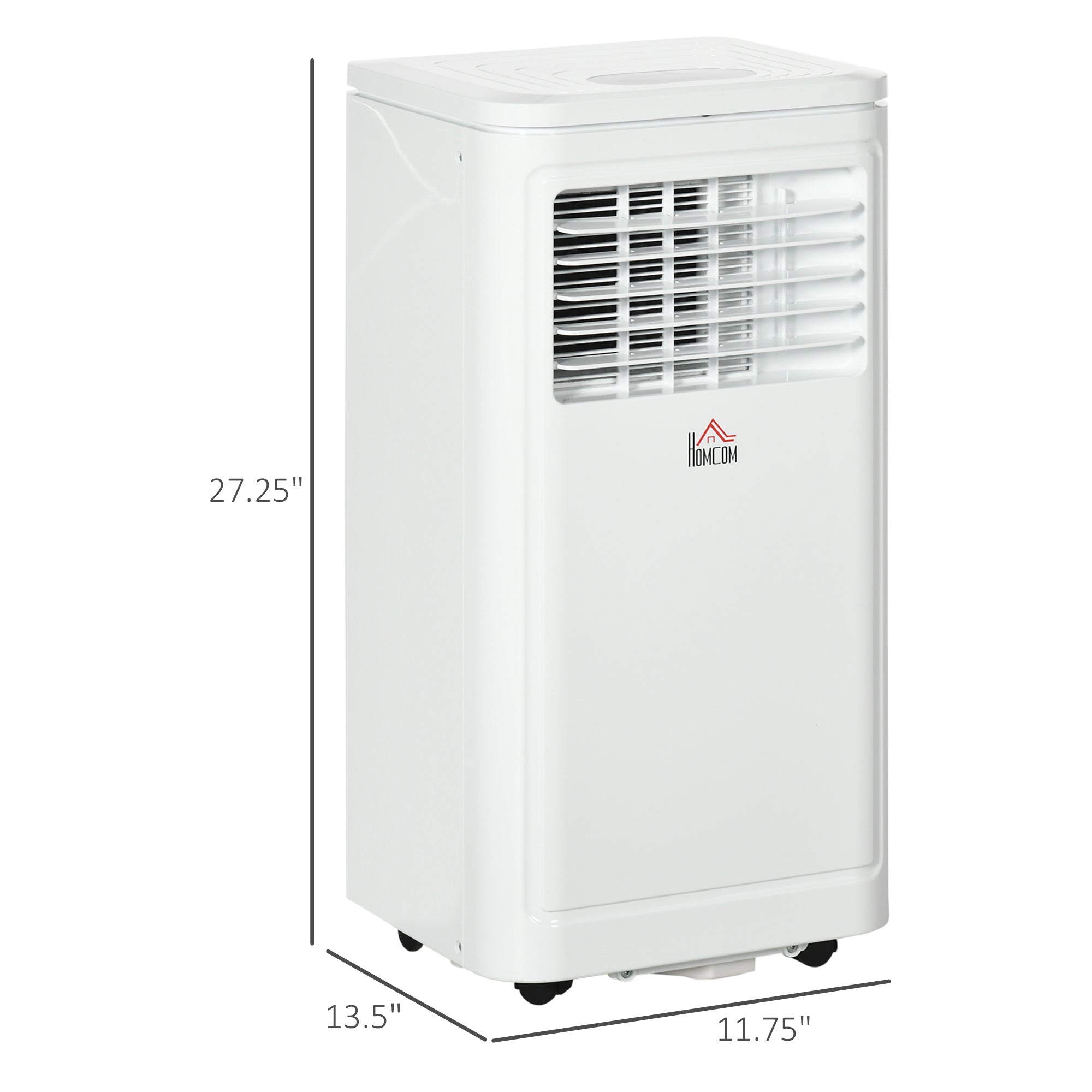 HOMCOM 8,000 BTU Portable Air Conditioner & Evaporative Cooler - White