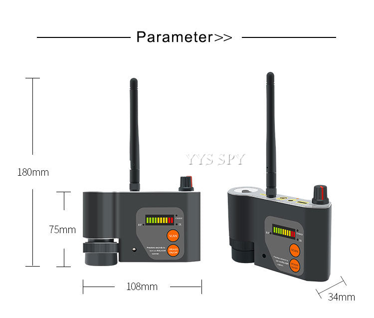 CPA101 Professional Anti-RF Detector â€“ Innovative Infrared Camera, Laser GSM WiFi Signal Detection, Camera Lens Focus ScanningÂ 