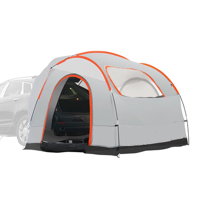VEVOR SUV Camping Tent â€“ 8'-8' Tent Attachment for SUV with Rain Layer and Carry Bag, PU2000mm Double Layer, Accommodates 6-8 People, Rear Tent for Van Hatch TailgateÂ 