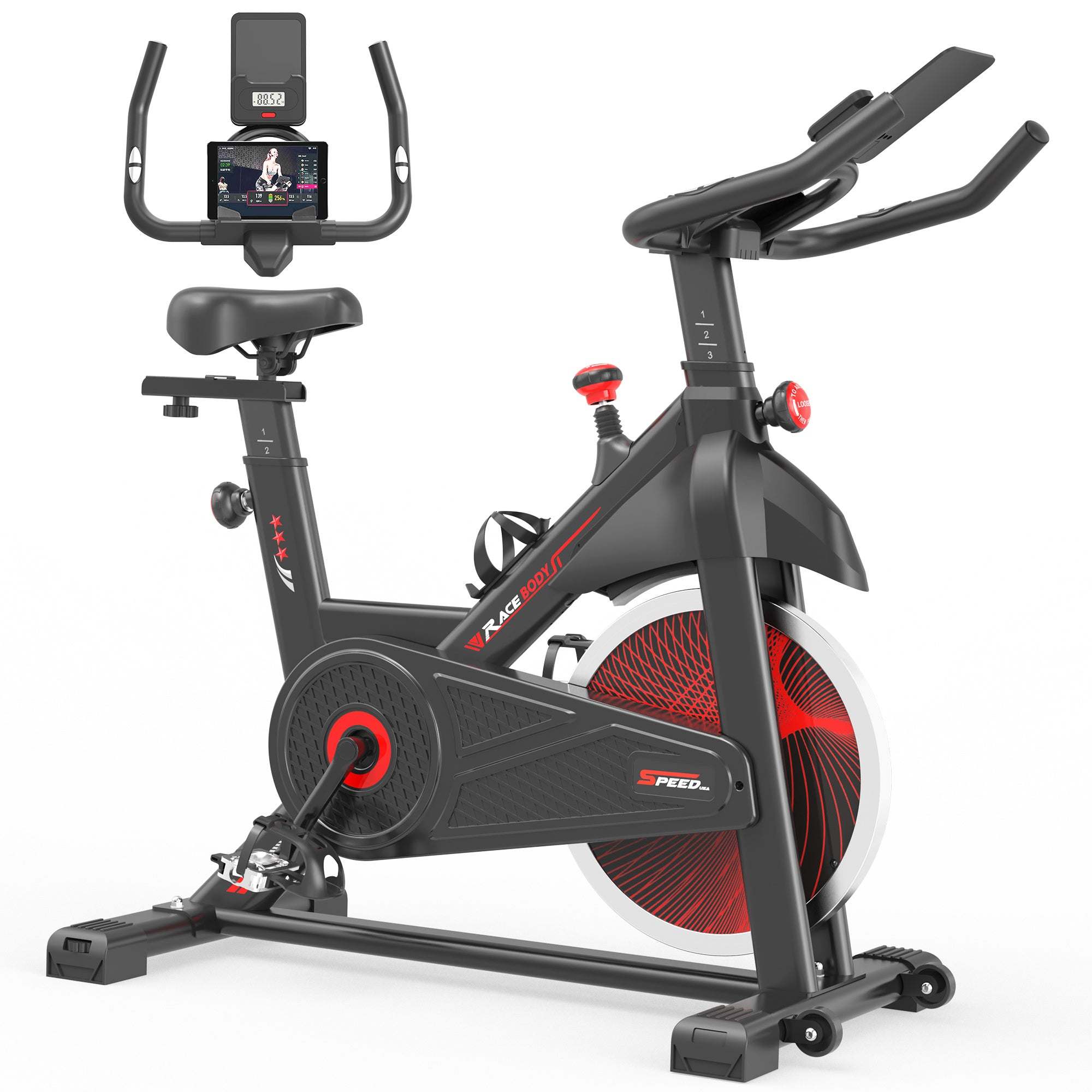 Indoor Cycling Exercise Bike - Stationary Home Gym Workout Fitness Bike with Comfortable CushionÂ 