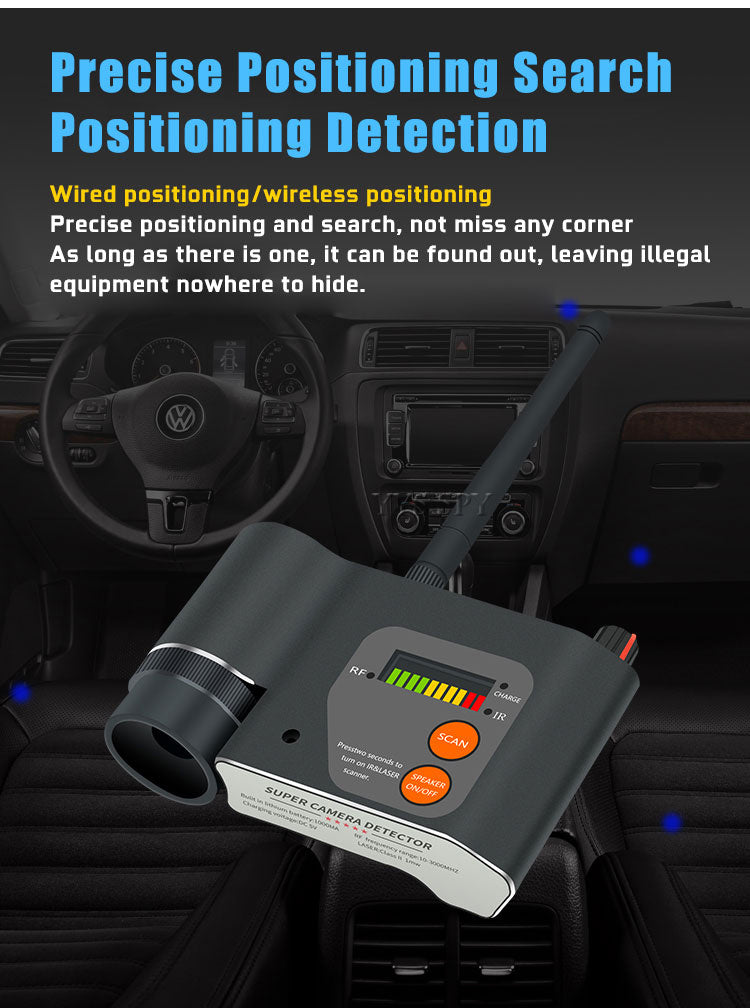 CPA101 Professional Anti-RF Detector â€“ Innovative Infrared Camera, Laser GSM WiFi Signal Detection, Camera Lens Focus ScanningÂ 