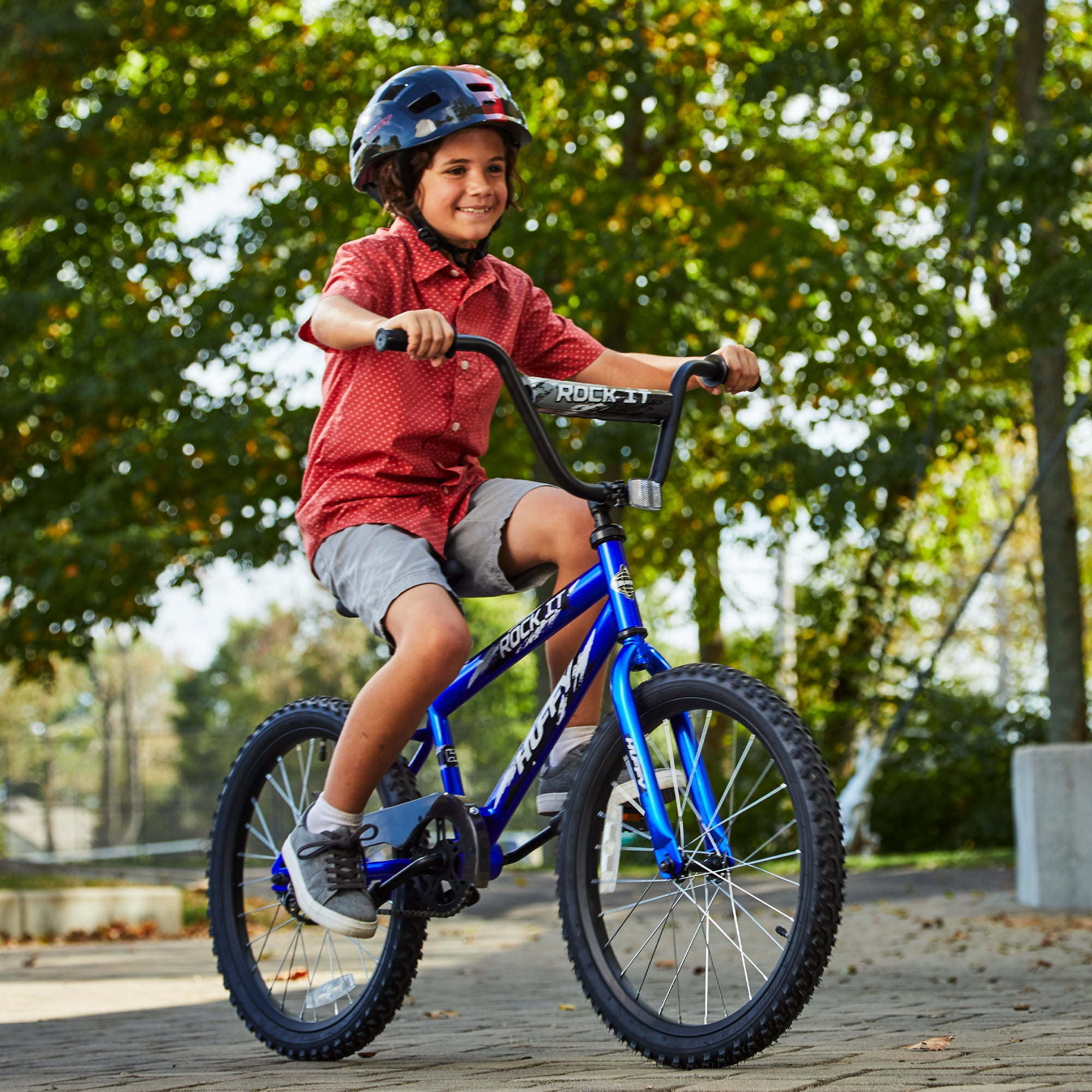 20 in. Rock It Kids Bike for Boys – Ages 5 and Up, Royal Blue