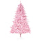 HOMCOM 5FT Pink Artificial Christmas Tree with Easy Automatic Open - Vibrant Holiday Decor for Home & Party