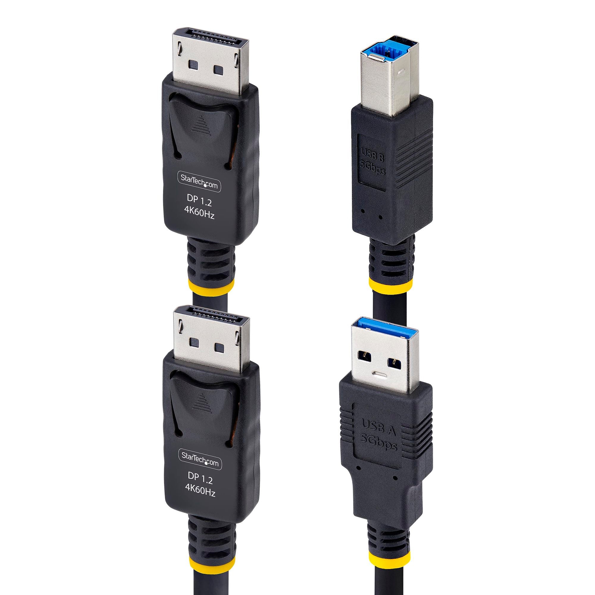 DisplayPort and USB 5Gbps KVM Cable, 4K 60Hz, Universally Compatible DP 1.2/USB 3.0 Combo Cable for KVM Switches 