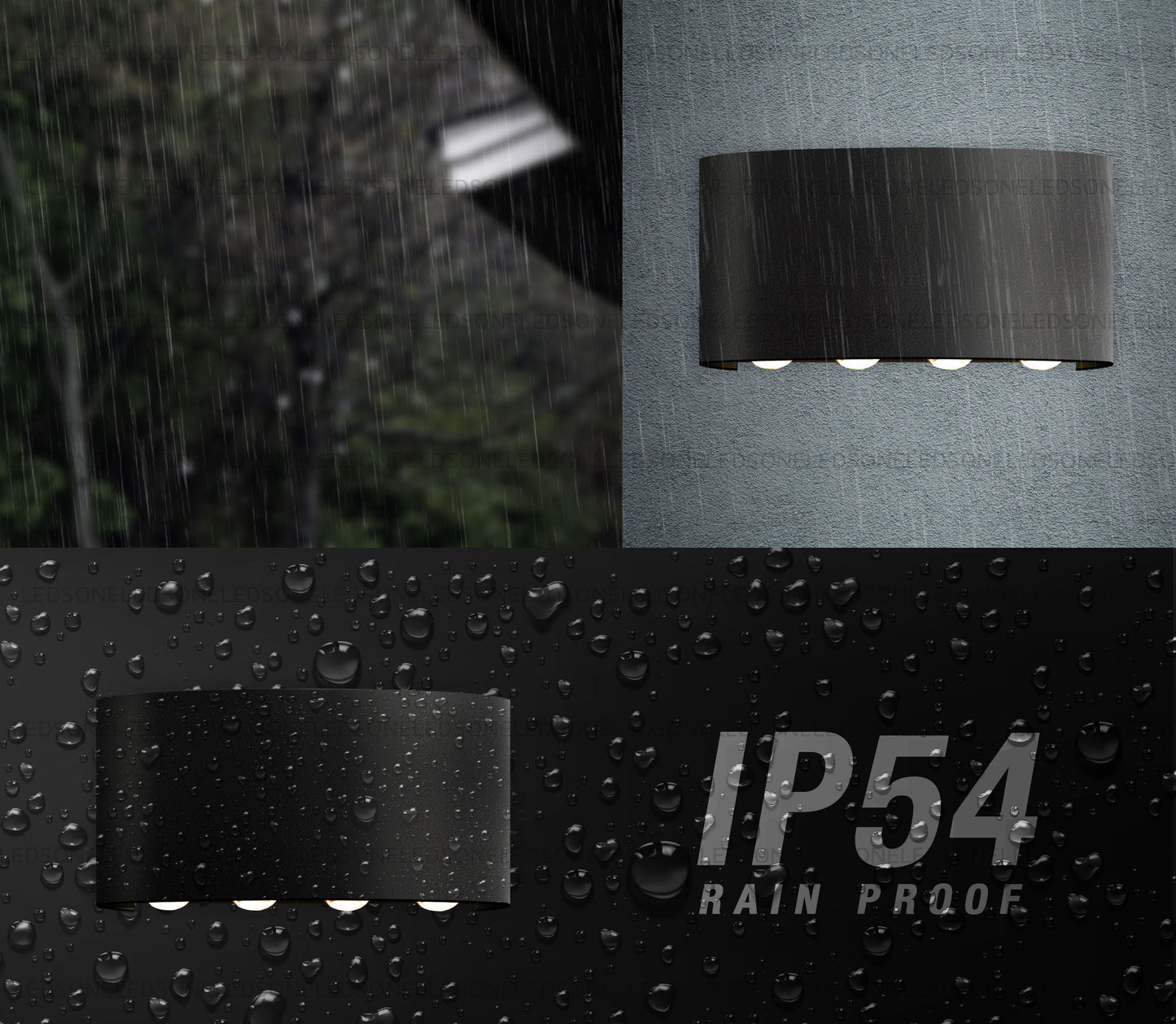 IP54 Up Down Waterproof Outdoor Wall Lighting~1614