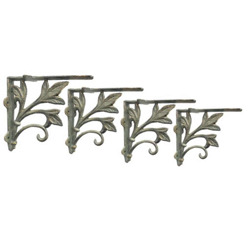 3 Leaf Bracket, Verdigris 