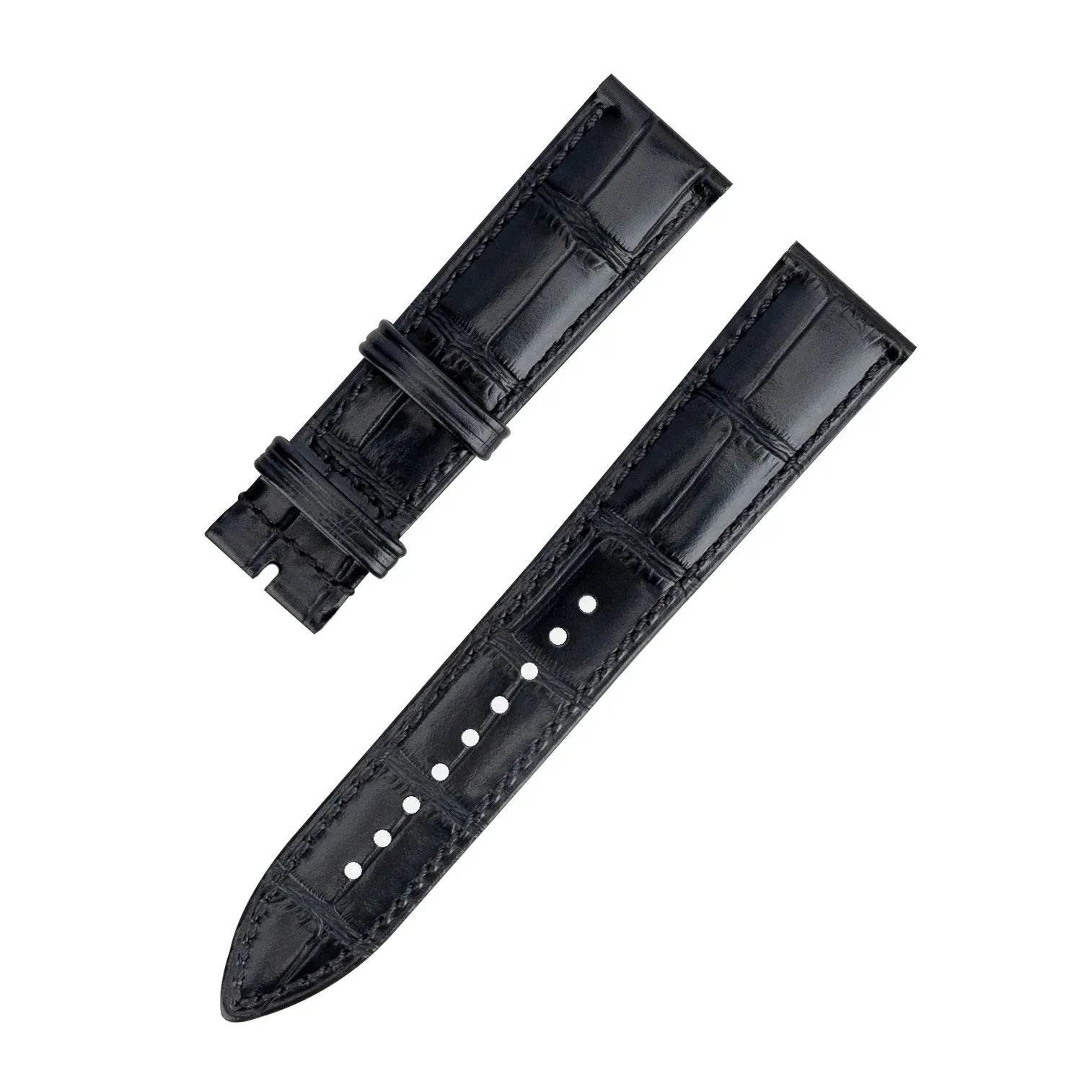 Bamboo Pattern Cow Leather Watch Strap Unisex 