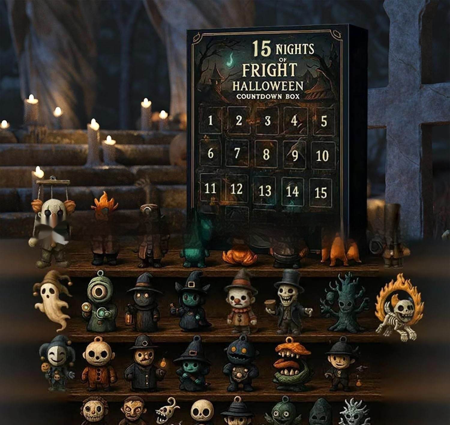31 Night Scare Halloween Countdown Box With Doll Advent Countdown Blind Box 