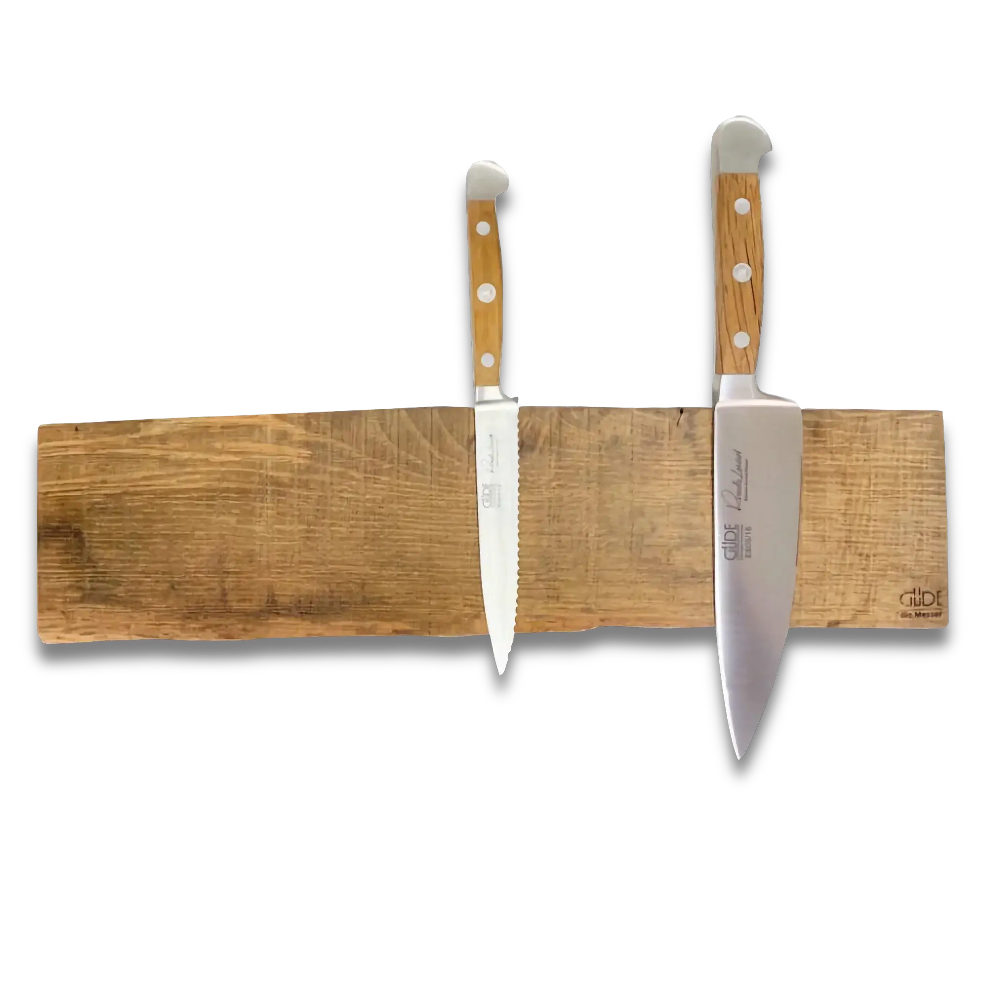 Magnetic Knife Strip Oak - Holds Up to 7 Knives (Knife not included) 