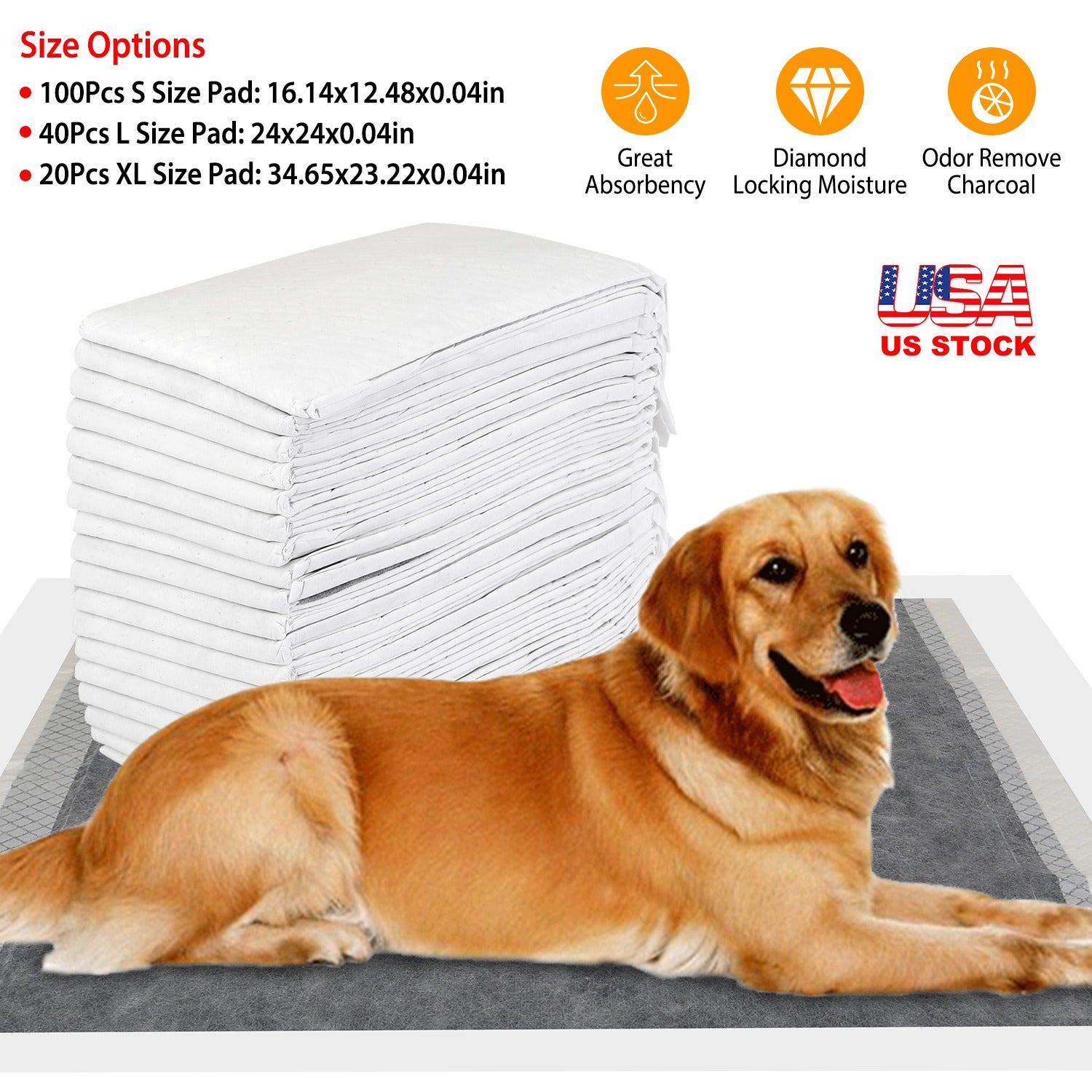 20Pcs Dog Pee Training Pads Super Absorbent Leak-proof Quick Dry Pet Pee Wee Poo Toilet Mats Disposable Potty Train XL