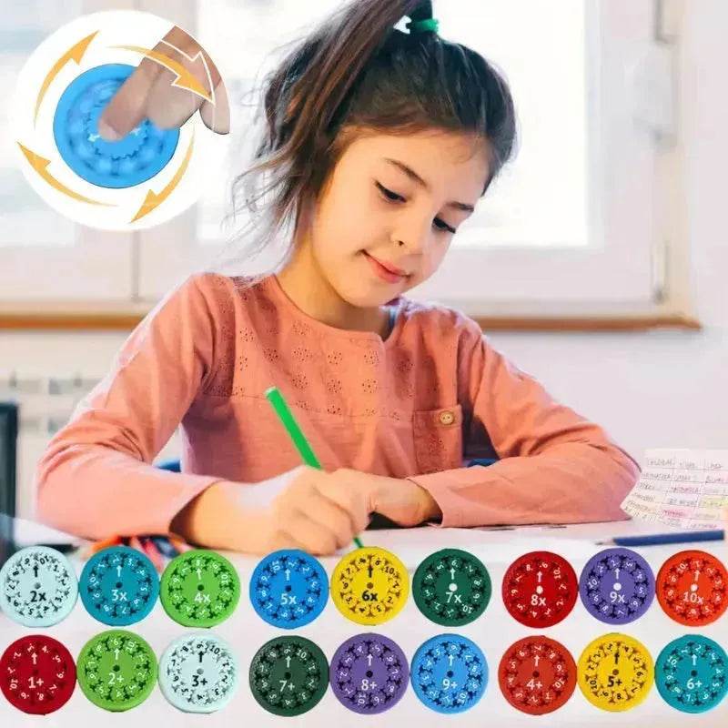 Math Fidget Spinners Fingertip Puzzle Toys Games Math Operations Math Multiplication Games Montessori Activity Educational Learning Toys 