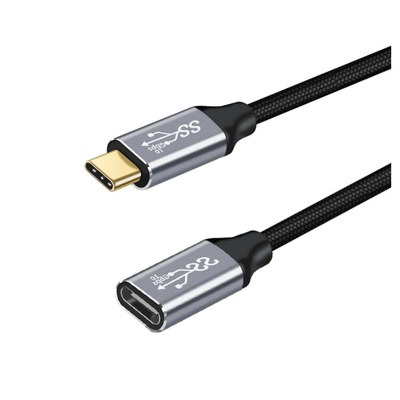 Câble tressé extension USB-C 3.2 PD100W 20Gbps de haute qualité