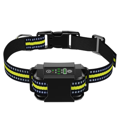Dog Bark Collar Rechargeable Waterproof Beep Vibration Static Stimulation Bark Stopper Automatic Identification Collar with 6 Intensity Dual Modes 