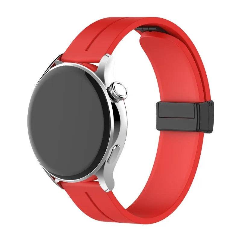 Applicable Watt4 Strap Silicone Magnetic Folding Buckle Watch Band 